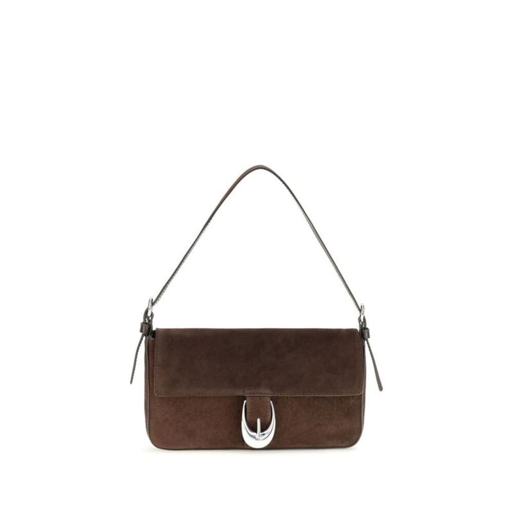 Staud Brown Calf Leather Bos Taurus Shoulder Women's Bag
